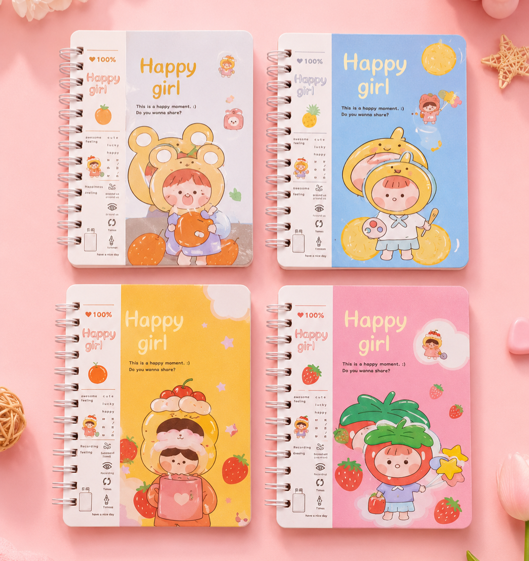 Happy Girl Mini Diary 🎀