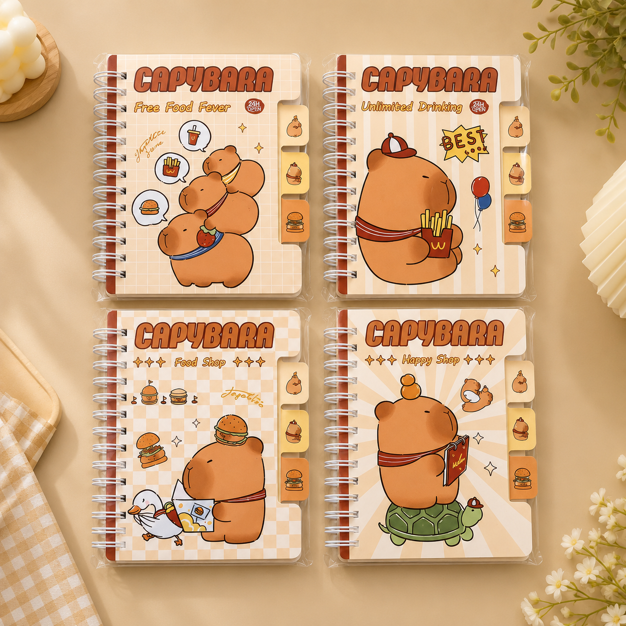 Cute Capybara Mini Diary 