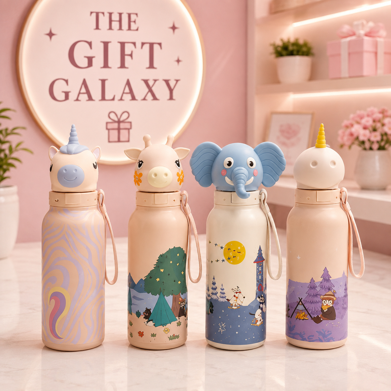 Cute Animal Character Tumbler