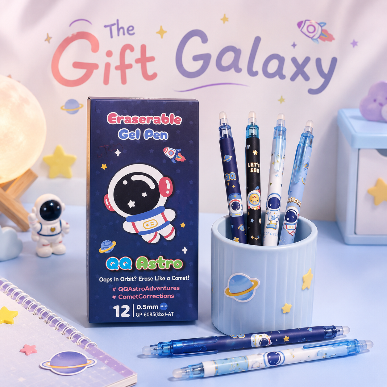 Astro Space Erasable Gel Pen Set of 12 