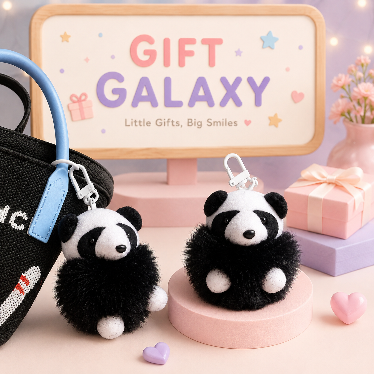 Panda Plushie Bag Charm 