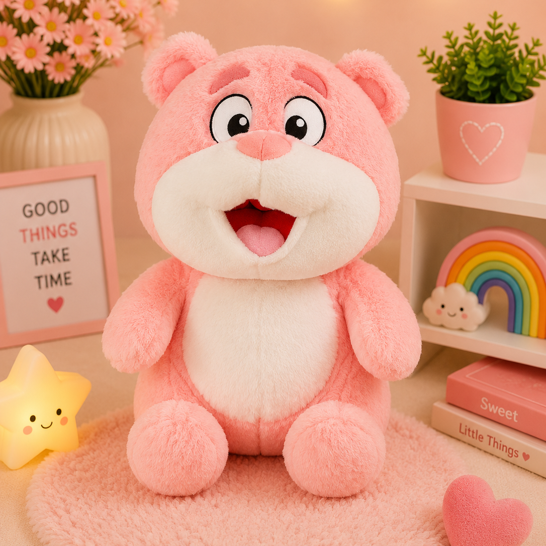 Happy Bear Pinkish Super Soft Plushie