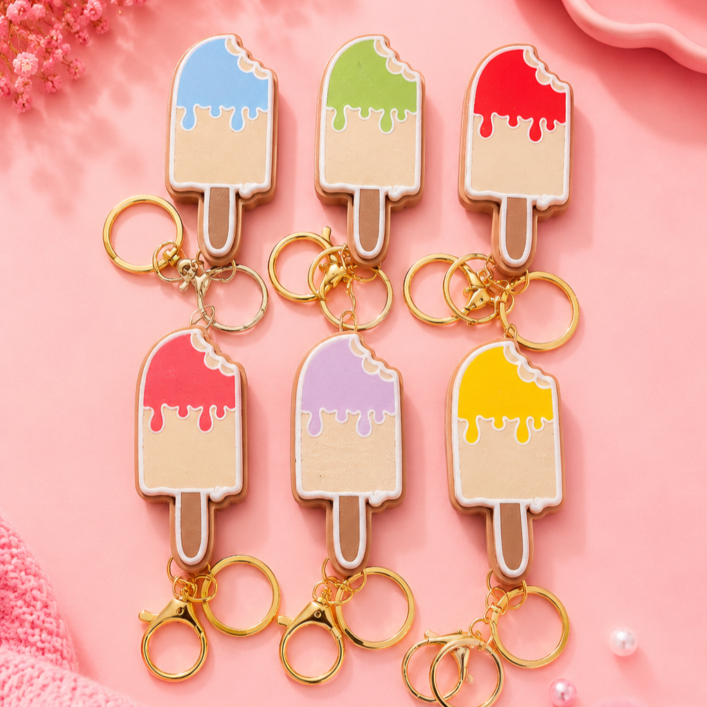 Cute Ice-cream Clicker Keychain