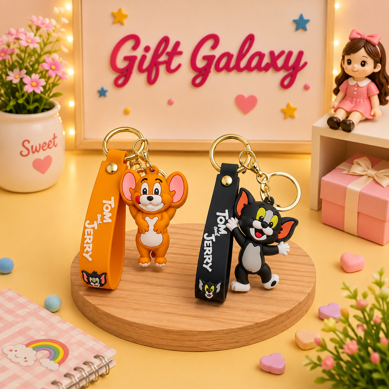 Tom & Jerry Character Keychain