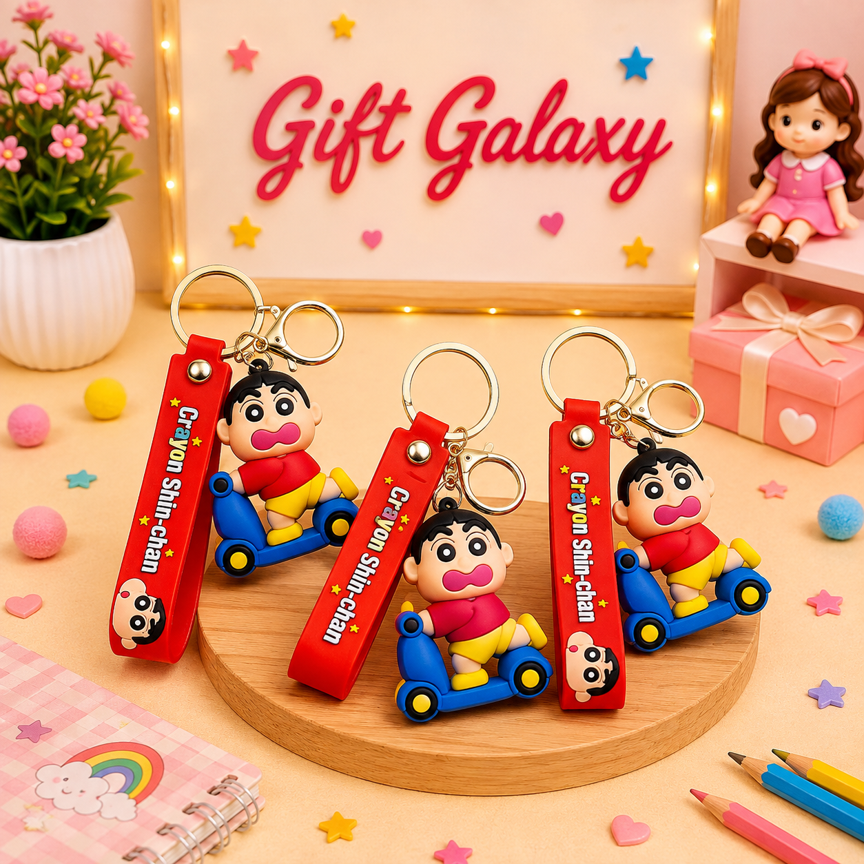 Shinchan Vehicle Theme Keyring