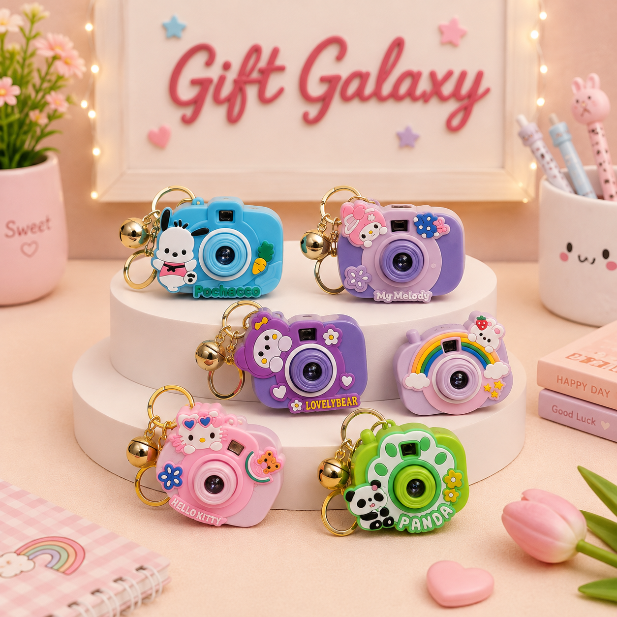 Kawaii Camera Keychain