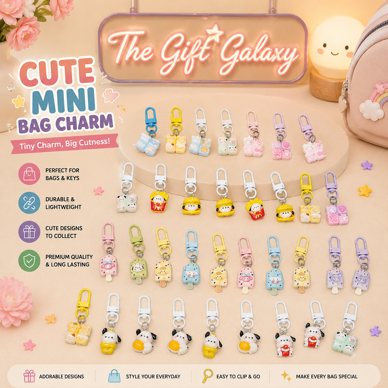  Bag Charms